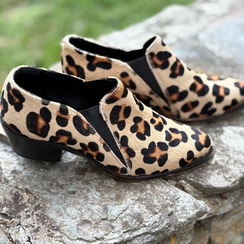 TBA western leander ankle boot Leopard Print Women's Shoes